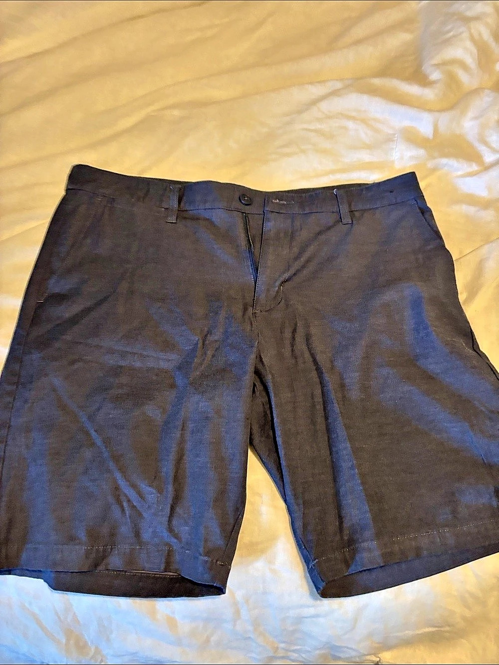 RVCA Week-End Stretch Chino Shorts Blue Waist 34